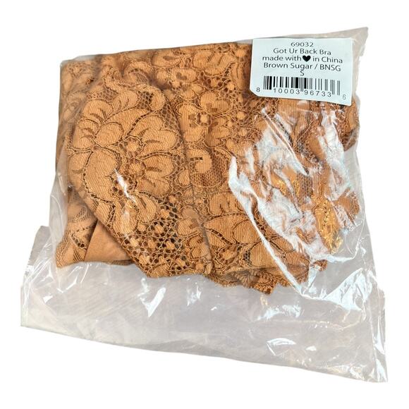 We are HAH Free People NWT Got Ur Back Bra Brown Sugar S Coquette Sexy - Picture 6 of 6